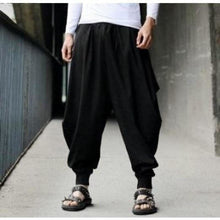 Charger l&#39;image dans la galerie, Pantalon Zheno Pantalon long Mixte Kimonojaponais Noir S 
