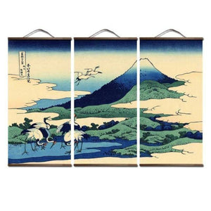 posters and prints Painting wall art Japanese style Ukiyo e Kanagawa Surf Canvas art Painting wall pictures For Living Room - Kimono Japonais