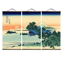 Charger l&#39;image dans la galerie, posters and prints Painting wall art Japanese style Ukiyo e Kanagawa Surf Canvas art Painting wall pictures For Living Room - Kimono Japonais
