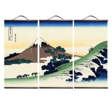 Charger l&#39;image dans la galerie, posters and prints Painting wall art Japanese style Ukiyo e Kanagawa Surf Canvas art Painting wall pictures For Living Room - Kimono Japonais
