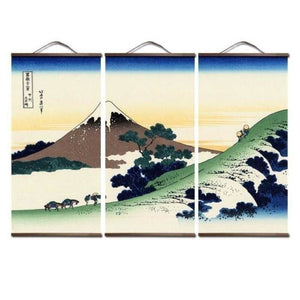 posters and prints Painting wall art Japanese style Ukiyo e Kanagawa Surf Canvas art Painting wall pictures For Living Room - Kimono Japonais