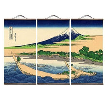 Charger l&#39;image dans la galerie, posters and prints Painting wall art Japanese style Ukiyo e Kanagawa Surf Canvas art Painting wall pictures For Living Room - Kimono Japonais
