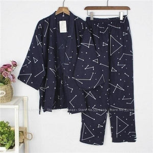 Pyjama Japonais Jinbei ´soyeux´ 1 Kimonojaponais Color4 M 