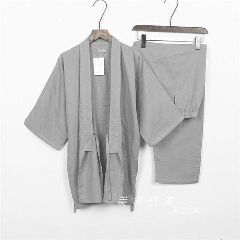 Pyjama Japonais Jinbei ´soyeux´ 1 Kimonojaponais Color7 M 