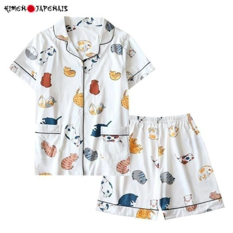 Pyjama Kawaii Chatons - Kimono Japonais