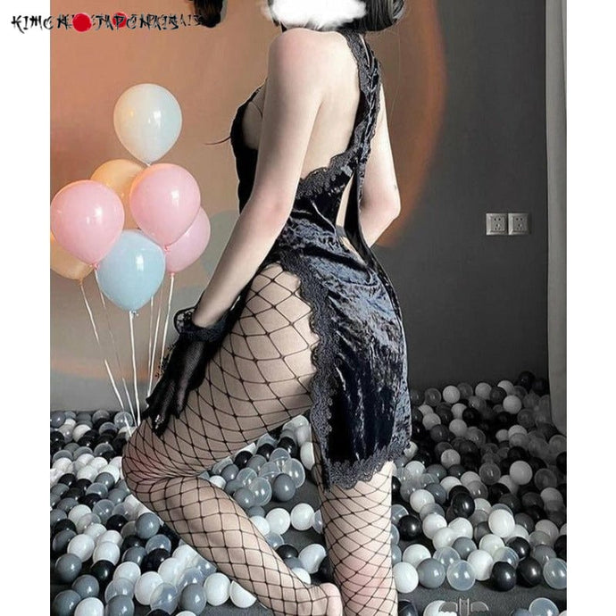 ROBE COSPLAY JAPONAIS CHEONGSAM EN VELOURS - Kimono Japonais