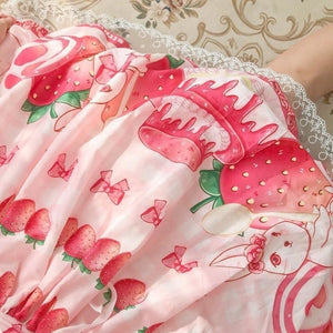 Robe Japonaise cosplay Kawaii lolita fraise - Kimono Japonais
