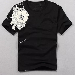 T-shirt carpe Koi et fleurs T-shirts Kimonojaponais 