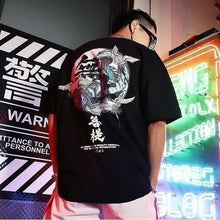 Charger l&#39;image dans la galerie, T-shirt Grues en mer T-shirts Kimonojaponais Noir S 
