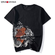 Charger l'image dans la galerie, T-shirt koïs et chrysanthèmes T-shirts Kimonojaponais 
