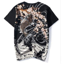 Charger l'image dans la galerie, T-shirt koïs et chrysanthèmes T-shirts Kimonojaponais 
