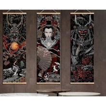 Charger l&#39;image dans la galerie, Tableau Japonais 4 panneaux légende - Kimono Japonais
