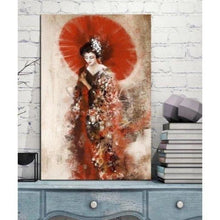 Charger l&#39;image dans la galerie, Tableau Japonais Geisha wagasa - Kimono Japonais
