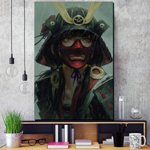 Charger l&#39;image dans la galerie, Tableau Japonais Guerrière au masque rouge - Kimono Japonais
