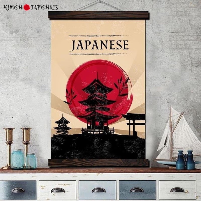 Tableau Japonais promotion touristique - Kimono Japonais