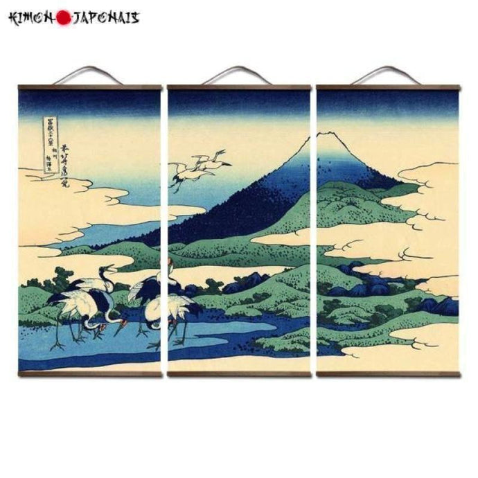 posters and prints Painting wall art Japanese style Ukiyo e Kanagawa Surf Canvas art Painting wall pictures For Living Room - Kimono Japonais