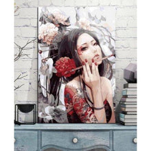Charger l&#39;image dans la galerie, Tableau Japonais tatouage Tableaux Japonais Kimono Japonais 35x50cm sans 
