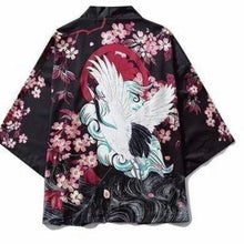 Charger l&#39;image dans la galerie, Veste Kimono Awashima Kimono Cardigan Haori mixte Kimonojaponais 
