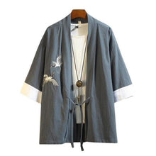 Charger l&#39;image dans la galerie, Veste Kimono Broderie Japonaise - Kimono Japonais
