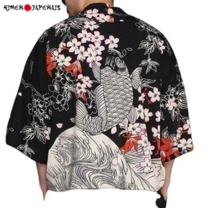 Veste Kimono - Carpe du Japon Kimono Cardigan Haori mixte Kimonojaponais 