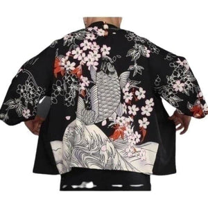 Veste Kimono - Carpe du Japon Kimono Cardigan Haori mixte Kimonojaponais 