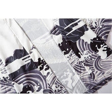 Charger l&#39;image dans la galerie, Veste Kimono Dragon des mers Kimono Cardigan Haori mixte Kimonojaponais Blanc M 
