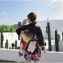 Charger l&#39;image dans la galerie, Veste Kimono Femme Akane Kimono Cardigan Haori mixte Kimonojaponais 
