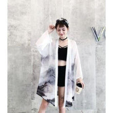 Charger l&#39;image dans la galerie, Veste Kimono Femme Ara Kimono Cardigan Haori mixte Kimonojaponais 
