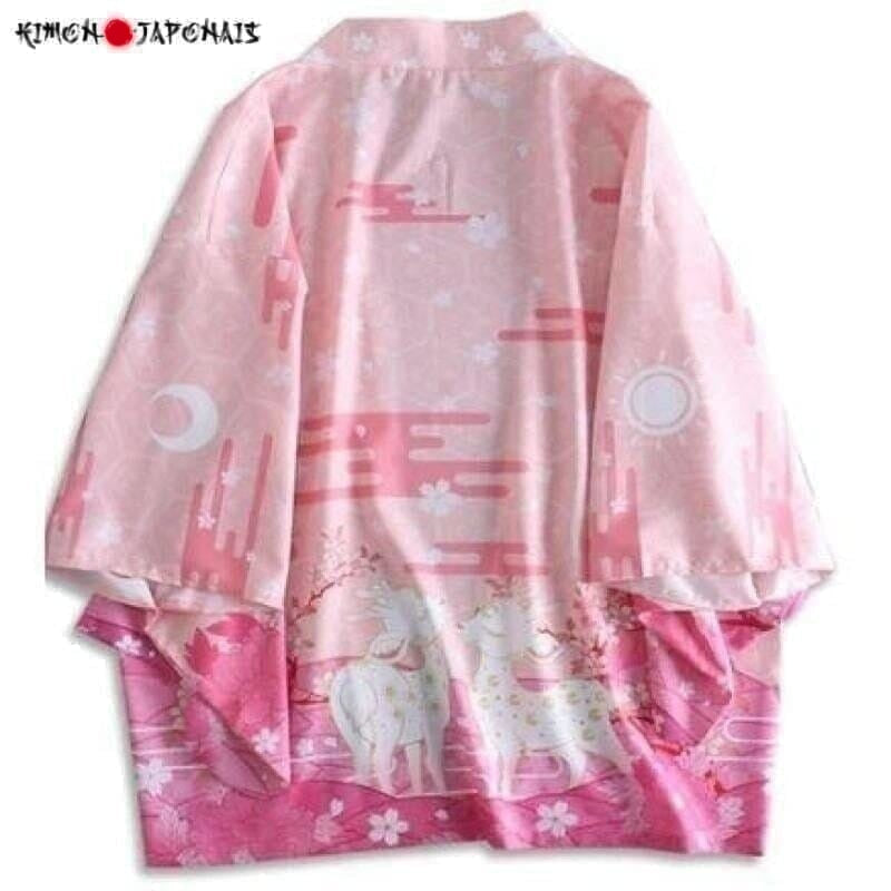 Veste Kimono Femme ´ Couple de cerfs´ Kimono Cardigan Haori mixte Kimonojaponais 