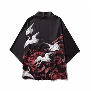 Veste Kimono Femme Envol Kimono Cardigan Haori mixte Kimonojaponais L 