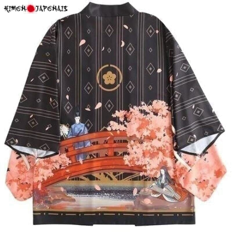 Veste Kimono Femme Genji Kimono Cardigan Haori mixte Kimonomania 