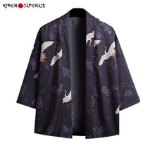 Charger l&#39;image dans la galerie, Veste Kimono Femme Grues Songe - Kimono Japonais
