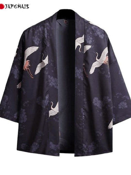 Veste Kimono Femme Grues Songe
