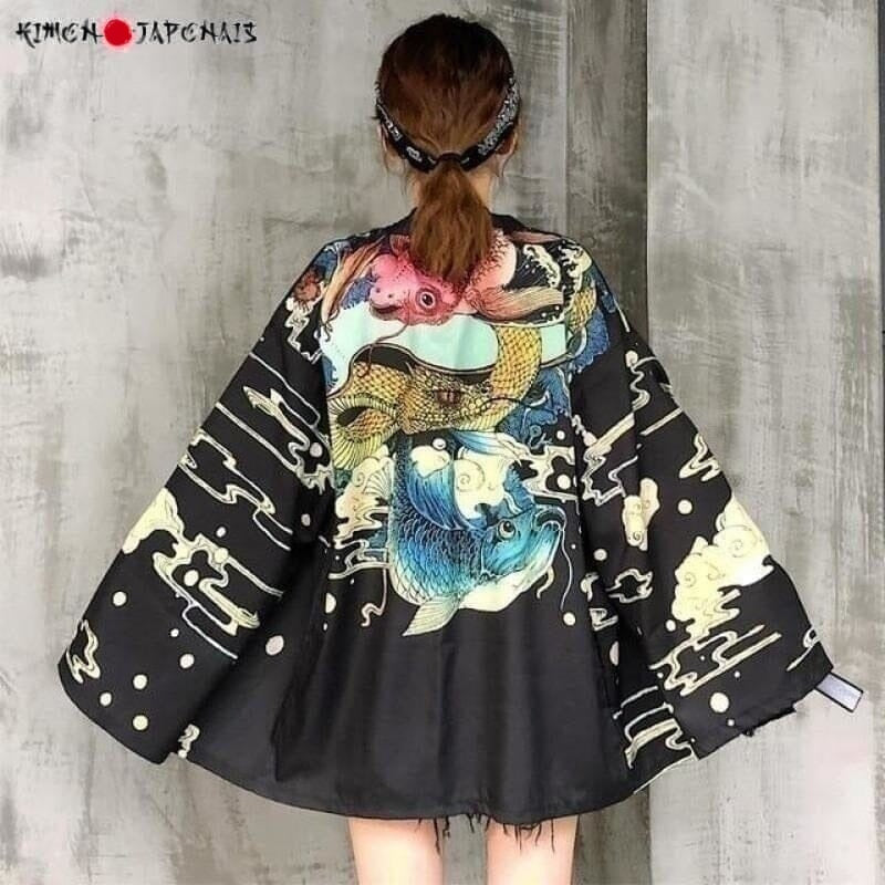 Veste Kimono Femme Hara Kimono Cardigan Haori mixte Kimonojaponais 