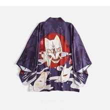 Charger l&#39;image dans la galerie, Veste Kimono Femme Kabuki Kimono Cardigan Haori mixte Kimonomania Violet 
