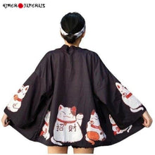 Charger l&#39;image dans la galerie, Veste Kimono Femme Neko - Kimono Japonais
