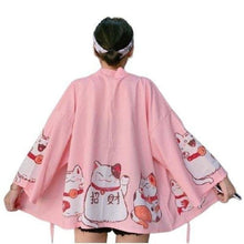 Charger l&#39;image dans la galerie, Veste Kimono Femme Neko - Kimono Japonais
