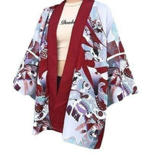 Charger l&#39;image dans la galerie, Veste Kimono Femme Tanaka Kimono Cardigan Haori mixte Kimonojaponais 
