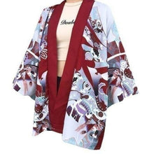 Charger l&#39;image dans la galerie, Veste Kimono Femme Tanaka Kimono Cardigan Haori mixte Kimonojaponais 
