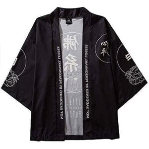 Veste Kimono Force et pouvoir Kimono Cardigan Haori mixte Kimonojaponais 