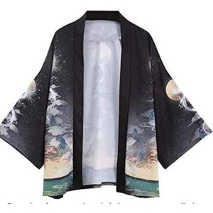 Veste Kimono Fuji Kimono Cardigan Haori mixte Kimonojaponais 