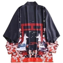 Charger l&#39;image dans la galerie, veste Kimono Fushimi Kimono Cardigan Haori mixte Kimonojaponais 
