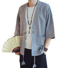 Charger l&#39;image dans la galerie, Veste Kimono Homme Fujiko Kimonos Cardigan Street Mixte Kimonojaponais 
