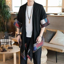 Charger l&#39;image dans la galerie, Veste Kimono Homme Hoshi Kimonos Cardigan Street Mixte Kimonojaponais Style 1 M 
