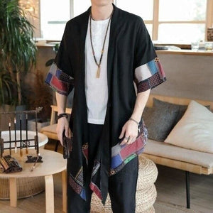 Veste Kimono Homme Hoshi Kimonos Cardigan Street Mixte Kimonojaponais Style 1 M 