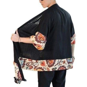 Veste Kimono Homme Kura Kimonos Cardigan Street Mixte Kimono Japonais XL 