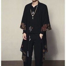 Charger l&#39;image dans la galerie, Veste Kimono Homme Samouraï moderne Kimonos Cardigan Street Mixte Kimonojaponais 
