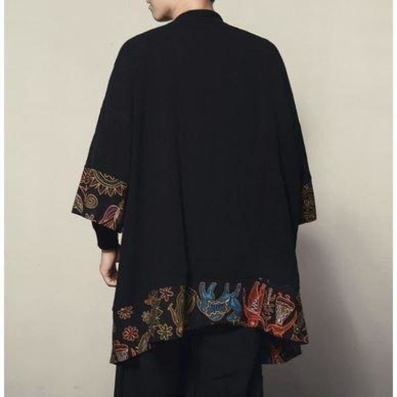 Veste Kimono Homme Samouraï moderne Kimonos Cardigan Street Mixte Kimonojaponais M 