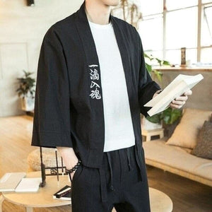 Veste Kimono Homme Zun Kimonos Cardigan Street Mixte Kimonojaponais 