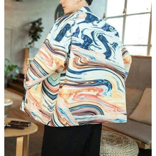 Charger l&#39;image dans la galerie, Veste Kimono Japonaise Solaire - Kimono Japonais
